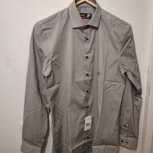 J. Ferrar Slim Ultra Comfort Mens Slim Fit Stretch Fabric Wrinkle Free Long Slee